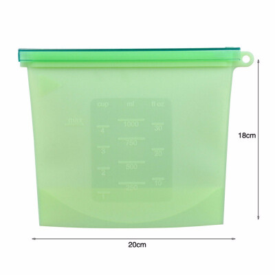 

Outdoor Reusable Silicone Food Bag Sous vide Bag Storage Bag