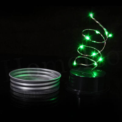 

1 Pack LED Fairy Light Solar Mason Jar Lid Light Color Changing Yard Room Decor Christmas decorations