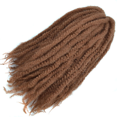 

18 Afro Marley Braids Hair Crochet Braids Hair Curl Crochet Synthetic Braiding Hair 100gPiece Brown Black Purple Color