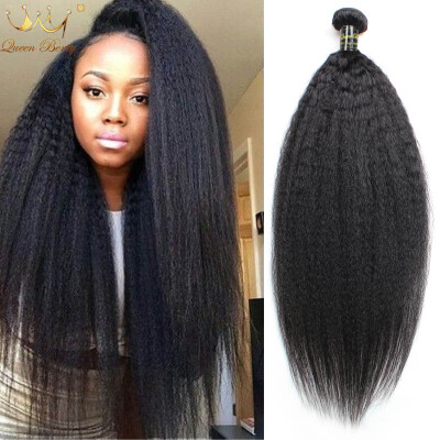 

Malaysian Yaki Straight 4pcs Queen Berry Nature Color Human Hair Extensions Unprocessed Orignal Human Hair 8-28inch