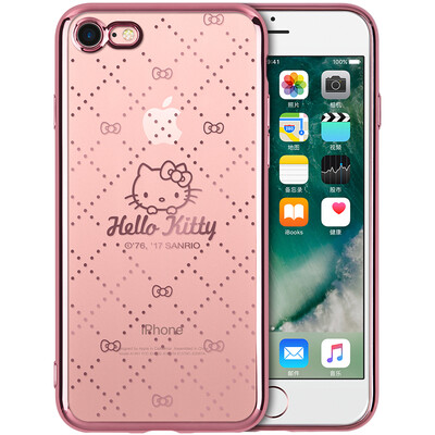 

Hello Kitty Apple 78 Phone Case iPhone7 8 Cartoon Case Transparent drop shatter-resistant shell 47 inches Diamond