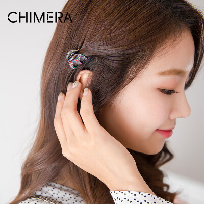 

Chimera (CHIMERA) hair accessories Caixia rhinestone alloy trumpet chucks clamshell color