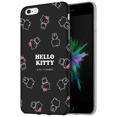 

Hello Kitty Apple 6 6s mobile phone shell iPhone6 ​​ 6s cartoon protective cover all-inclusive silicone shatter-resistant soft shell 47 inch Phantom Hello Kitty black