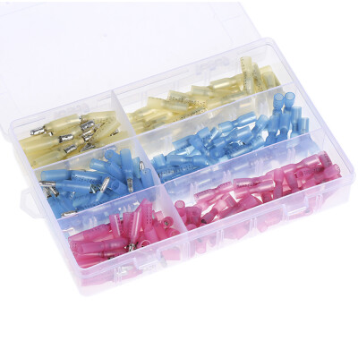 

200PCS Heat Shrink Wire Connector Kit Electrical Insulated Crimp Marine Automotive Terminals Set Z200-4