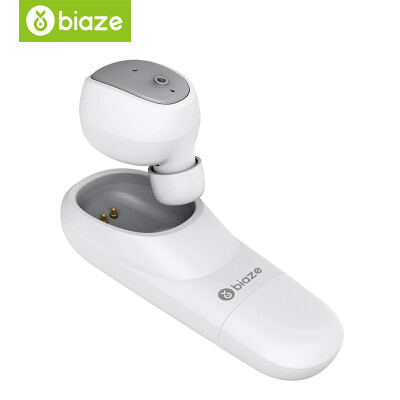 

Biya Zi (BIAZE) wireless Bluetooth headset mini invisible small earbud sports Bluetooth 4.1 magnetic charge Apple Andrews Universal D21 white