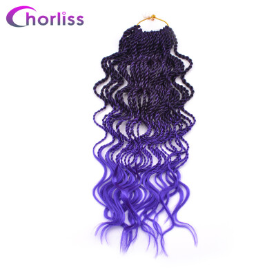 

14 inch Curly Senegalese Twist Crochet Braids 35 Roots Synthetic Braiding Hair Extension Low Temperature Fiber 6pcs/pack