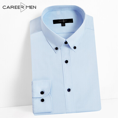 

CareerMen Men's Slim Fit Non Iron Button Down Twill Graceful Long Sleeve Dress Shirt
