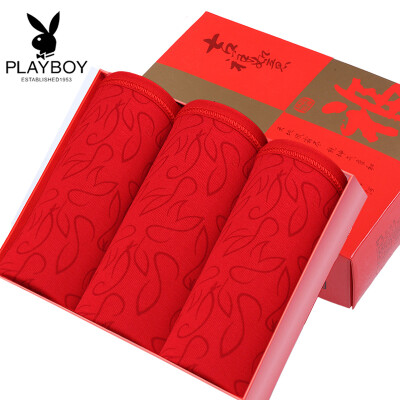 

Playboy Red Panties Cotton 3 Gift Box Womens Big Red