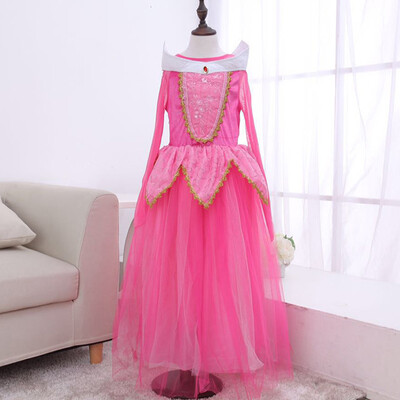

Sexy Girls Dresses Princess Cosplay Costumes Children Off Shoulder Frocks Luxury Party Gown