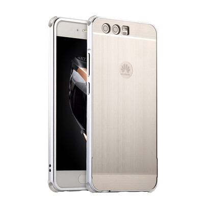 

Роскошный чехол для Huawei P10 Lite Алюминиевый бампер + акриловая панель Назад Глянцевая крышка для бизнеса Huawei P10