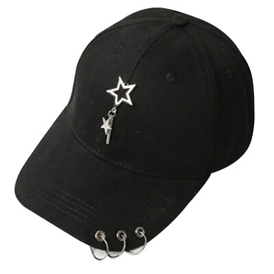 

Mengsk (MSEK) Hat Couples Tie Hoop Korean version of the cap leisure wild baseball cap MMZ723173 Pentagram black