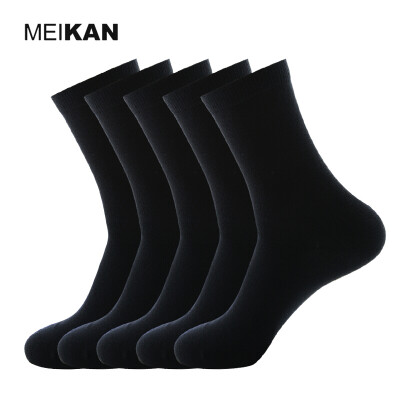 

MEIKAN Colorful Mid-calf Length Sock Cotton Long Sock Men Cheap Sox Box Knee Calcetines Unisex Compress Sock Running 5Pair/lot