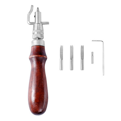 

7 in 1 Replaceable Edger Multi-function Groover Stitching Punching Tool