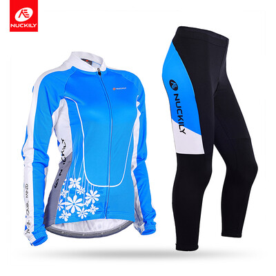

NUCKILY Winter Sport Apparel Long Sleeve Women Cycling Jersey Suit GE004GF004