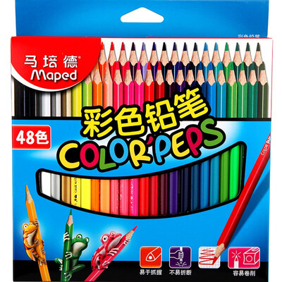

Ma Peide Maped 832048 is not easy to break oily color pencil 48 color