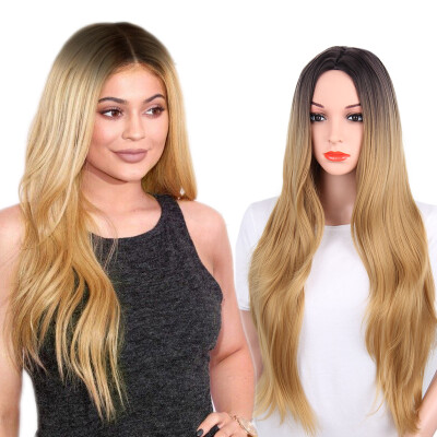 

AISI HAIR 32 "Длинные волнистый ломбер   Светло-коричневые цвета Синтетические парики для волос для женщин