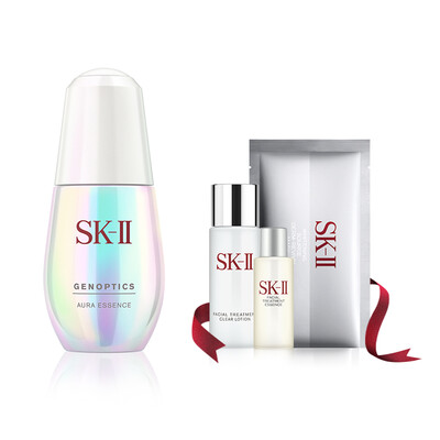 

SK-II &quotLight Bulb&quot Obsidian Gift Box Muscle Light Concentration Drum White Essence 30ml Immortal Water 10ml Whitening Mask 1p Rejuvenation Clear Ying Lu 30ml