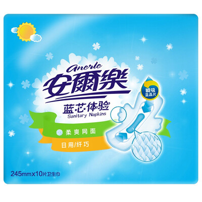 

An Lele blue core experience dry mesh surface slim sanitary napkin 245mm 10 new&old packaging random release