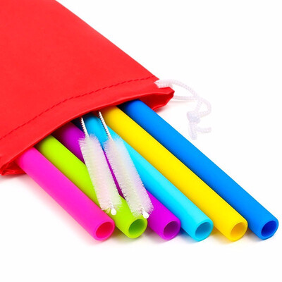 

Outdoor 6 Silicone Straws for Yeti Rtic Ozark 2 Brushes