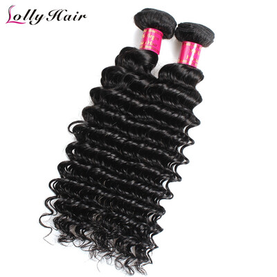 

Перуанская глубокая волна Virgin Hair Curly 10 шт. Lot No Shedding No Tangle Human Hair Natural Color