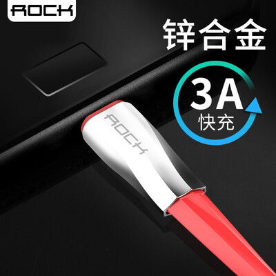 

Локк (ROCK) Type-C кабель 3A быстрая зарядка кабель Android телефон зарядки поддерживает Huawei P10 / mate9 / слава V8 / Samsung S8 / 6 проса музыка как один метр Китайский Красный