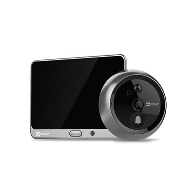 

Флюорит DP1 (коричневый) Smart Cat Eye Camera Электронный кошачий глаз Визуальный дверной звонок Защитный дверной монитор Hikvision