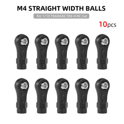 

10pcs Rod Ends M4 Straight Width Balls for 110 Traxxas TRX-4 RC Car