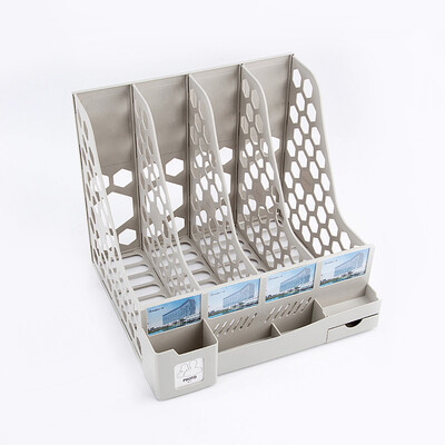 

GuangBo wooden multipurpose document box combination document rack baskets office supplies WJK9391