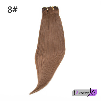 

Remeehi Full Head 16"24" Thick Invisible Miracle Wire Flip In Remy Human Hair Extensions Any Colors 120g Width 28CM