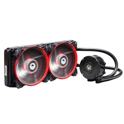 

ID-COOLING Frostflow 240-R integrated water-cooled CPU cooler 240 red&black version of the multi-platform buckle with AM4&2066