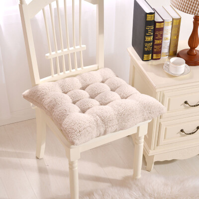 

Lamb cashmere cushion antiskid office chair cushion solid warm cushion double chair cushion bottom student computer chair cushion