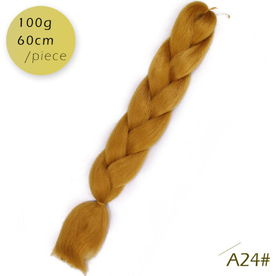 

AISI HAIR Ombre Kanekalon Braiding Hair Extensions 24inch 100g Synthetic Jumbo Braids Hair Fiber Pink Purple Blue Green 1pce