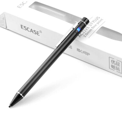 

ESCASE Apple iPad capacitive pen stylus Compatible with Microsoft Surface / Huawei / Samsung tablet and mobile smart touch and charging function elegant black