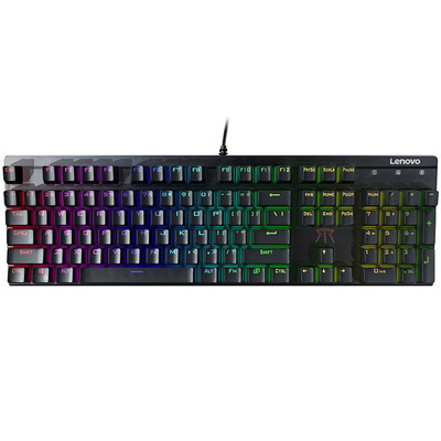 

Lenovo (Lenovo) спасителем MK310 RGB-зеленой оси механические клавиатуры черный