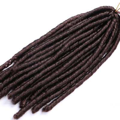 

Chorliss14Inch 30roots Soft Dreadlocks Crochet Twist Hair Synthetic Crochet Braiding Hair Extensions 6packs/lot
