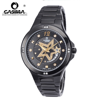 

CASIMA luxury brand watches women 2018 fashion casual crystal womens quartz wrist watch stainless steel waterproof 50m 2804