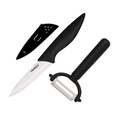 

Ceramics knife MYCERA ceramic knife cut fruit knife set two-piece kitchen household full kitchenware shaver black TC06B