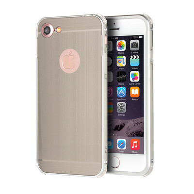 

Luxury Case for iPhone 7 Aluminum BumperAcrylic Panel Back Glossy Business Cover for iPhone 7