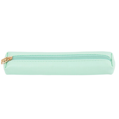 

Kinbor straps fashion small pencil bag leather stationery bag student supplies girls models pure white DTB6244-1