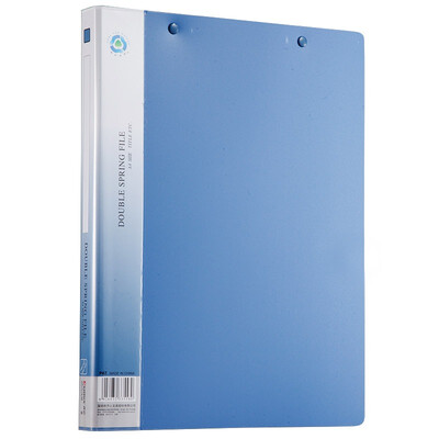 

Comix solid folder folder double spring clip A4 blue AR151A-W new&old random delivery