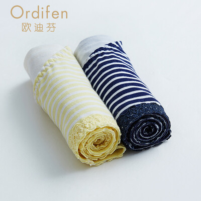 

Ou Difen sexy cotton underwear handbags hip comfort breathable low waist boyshort female thin section XK7A04 two mixed color 1