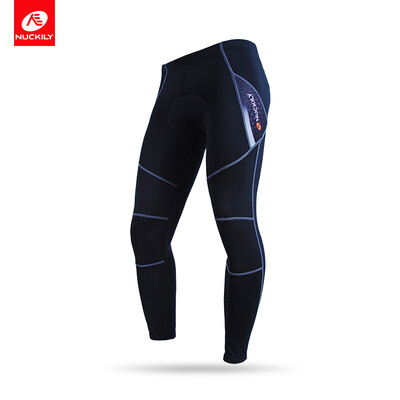 

NUCKILY Mens Thermal Bicycle Tights Winter Outdoor Sports Clothes Fleece Cycling Pants NS900-W