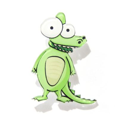 

Gernro Cartoon Acrylic Badges For Clothes Pin Badge Big Eyes Animals Icons On Backpack