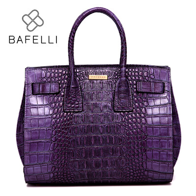 

BAFELLI bags for women 2017 Crocodile pattern split leather shoulder bag alligator luxury handbag bolsa feminina women messenger b
