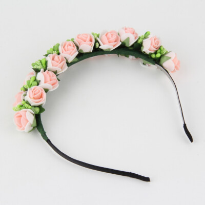 

Flower Garland Floral Bridal Headband Hairband Wedding Prom Hair Accessories