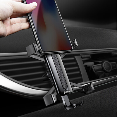 

Baseus Car Phone Holder For iPhone X 8 Samsung S9 Huawei Xiaomi Cell Phone Holder Spiderman Gravity Air Vent Mount Holder Stand