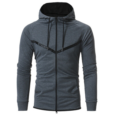 

2017 Autumn&Winter New Arrival Mens Sports Hoodie Casual Cultivation Zippers Hooded Cardigan Sweatshirts