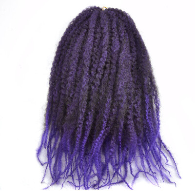 

Chorliss Kinky Twist Hair Crochet Braids Hairstyle Synthetic Ombre Braiding Hair Extension