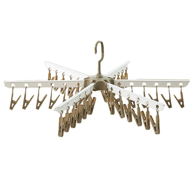 

clothespin windproof collapsible cool drying rack Ouer color