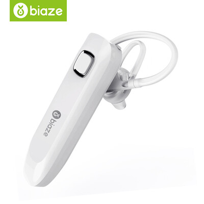 

BIAZE Business Bluetooth Headset Sport Bluetooth Headset Bluetooth 41 Long Standby Waterproof Earphone Hanging Ear Suitable for Android Apple D22 White